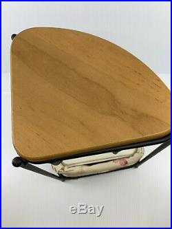 Longaberger Wrought Iron Corner Stand with Basket Set Wood Shelf Protector Liner