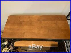 Longaberger Wrought Iron Dogwood Nesting Table Set Of 3 Tables Wood Shelves