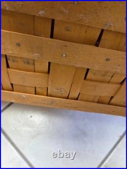 Longaberger Wrought Iron Hope Chest Basket Stand Table Basket protector Wood Lid