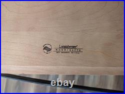 Longaberger Wrought Iron Library End table with Warm Brown WoodCrafts Top VG+ Longaberger Wrought Iron Library End table with Warm Brown WoodCrafts Top VG+