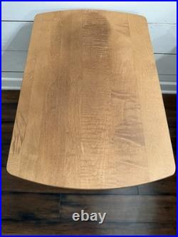 Longaberger Wrought Iron Library End table with Warm Brown Wood Crafts Top Longaberger Wrought Iron Library End table with Warm Brown Wood Crafts Top