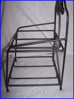 Longaberger Wrought Iron Little Bin Stand Basket Stand Set With Protectors
