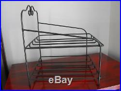 Longaberger Wrought Iron Paper Tray Rack Liners Baskets Protectors Set