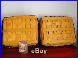 Longaberger Wrought Iron Paper Tray Rack Liners Baskets Protectors Set