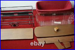 Longaberger Wrought Iron Stand/Basket Dest Set with Liners NICE