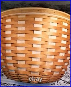 Longaberger XL Ficus Basket Combo Wrought Iron Stand, Lid, Liner, Protector 16D