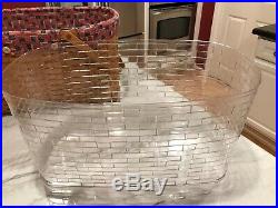 Longaberger XL Oval Picnic Basket Set, All American Liner