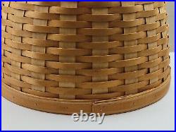 Longaberger X-Large 16 Wide Round Ficus Planter Basket with Wrought Iron Stand