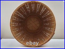 Longaberger X-Large 16 Wide Round Ficus Planter Basket with Wrought Iron Stand