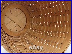 Longaberger X-Large 16 Wide Round Ficus Planter Basket with Wrought Iron Stand