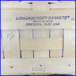 Longaberger and Hershberger USA Baskets 4 pc lot All Stamped Signed by Artisan