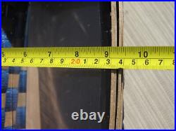 Longaberger basket 2007 TO GO Large Blue Nylon Webbed 15X9X7 Plastic Insert