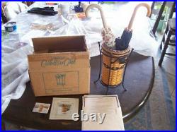 Longaberger basket JW Collection miniature complete umbrella set with orig. Box