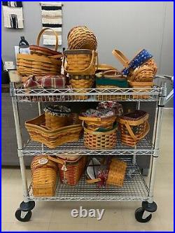 Longaberger basket set assorted sizes