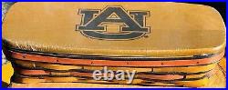 Longaberger basket with lid Auburn Tigers 11.5 Long Auburn University War Eagle