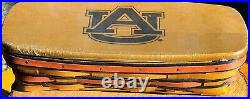 Longaberger basket with lid Auburn Tigers 11.5 Long Auburn University War Eagle