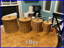 Longaberger canister basket set