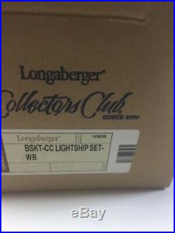 Longaberger collectors club lightship basket set