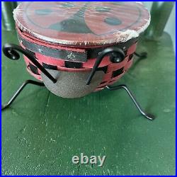 Longaberger lady bug basket/Collectors Club/4 pc Set