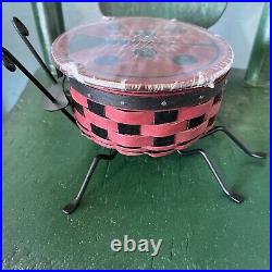 Longaberger lady bug basket/Collectors Club/4 pc Set