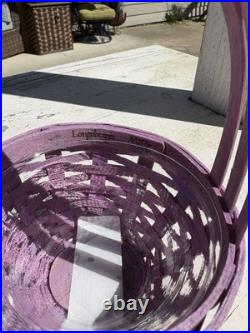 Longaberger miniature 2025 purple Easter basket Longaberger miniature 2025 purple Easter basket