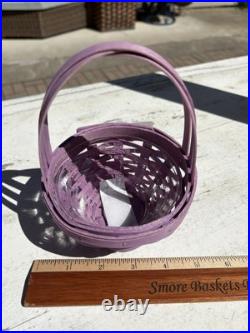 Longaberger miniature 2025 purple Easter basket Longaberger miniature 2025 purple Easter basket