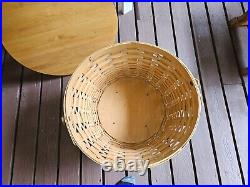 Longaberger rare Tour with Me Street Basket with original wooden lid and handle