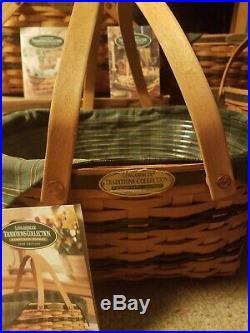 Longaberger rare retired 95-99 traditions collection set all 5 baskets