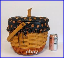 Longaberger set of 4 Halloween Pumpkin Baskets Combos Pumpkin with Accessories