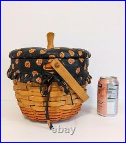Longaberger set of 4 Halloween Pumpkin Baskets Combos Pumpkin with Accessories