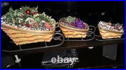 Longaberger sleigh basket set (Free Shipping)