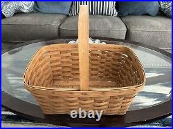 Longaburger Basket Collection Handwoven 1987-1991 Artist Signed. 4 Baskets Bndl