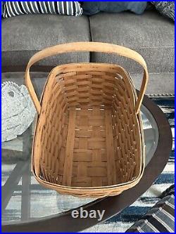 Longaburger Basket Collection Handwoven 1987-1991 Artist Signed. 4 Baskets Bndl