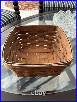 Longaburger Basket Collection Handwoven 1987-1991 Artist Signed. 4 Baskets Bndl