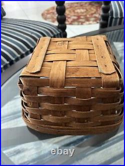 Longaburger Basket Collection Handwoven 1987-1991 Artist Signed. 4 Baskets Bndl