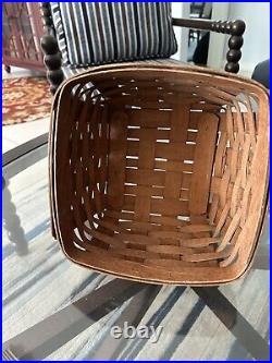 Longaburger Basket Collection Handwoven 1987-1991 Artist Signed. 4 Baskets Bndl