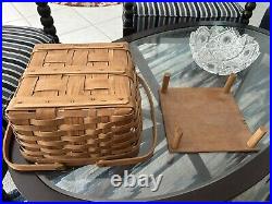 Longaburger Basket Collection Handwoven 1987-1991 Artist Signed. 4 Baskets Bndl