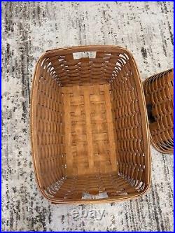 Longerberger Laundry baskets X2