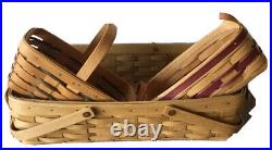 Lot Of 23 Longaberger Baskets Medium Large Picinic Gathering Basket Small