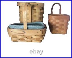 Lot Of 23 Longaberger Baskets Medium Large Picinic Gathering Basket Small