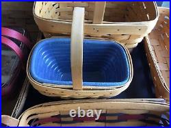 Lot Of 23 Longaberger Baskets Medium Large Picinic Gathering Basket Small