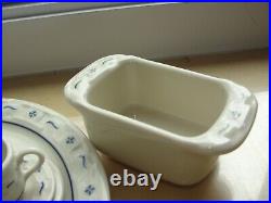 Lot Of Longaberger Collector's Club Miniature Pottery Blue