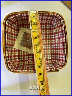 Lot of 4 Longaberger Serving Baskets for the Holidays Bread 2 Squares and Star