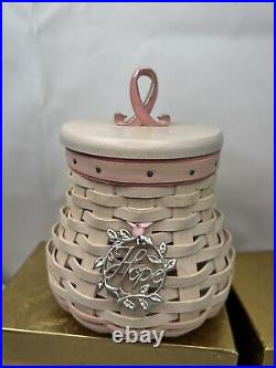 Lot of 6 Longaberger Horizon of Hope Breast Cancer Awareness Baskets withLids