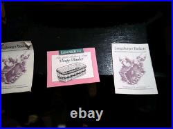 Lot of 9 Longaberger Baskets Crocks, Cups, Accessories 1990s Lot of 9 Longaberger Baskets Crocks, Cups, Accessories 1990s