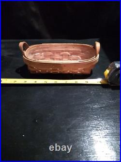 Lot of 9 Longaberger Baskets Crocks, Cups, Accessories 1990s Lot of 9 Longaberger Baskets Crocks, Cups, Accessories 1990s