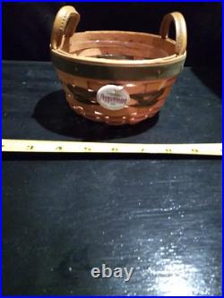 Lot of 9 Longaberger Baskets Crocks, Cups, Accessories 1990s Lot of 9 Longaberger Baskets Crocks, Cups, Accessories 1990s