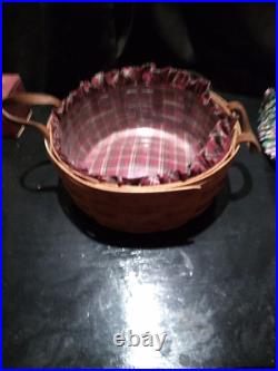 Lot of 9 Longaberger Baskets Crocks, Cups, Accessories 1990s Lot of 9 Longaberger Baskets Crocks, Cups, Accessories 1990s