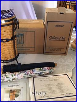 MINT Longaberger 2003-2004 CC JW Miniature Umbrella Basket Combo