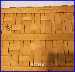 NEW Longaberger 2002 Hostess Serve it up Basket with Liner, Protector, Serving Pcs NEW Longaberger 2002 Hostess Serve it up Basket with Liner, Protector, Serving Pcs
